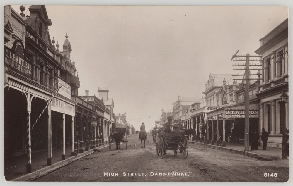 A historic view along High Street, Dannevirke